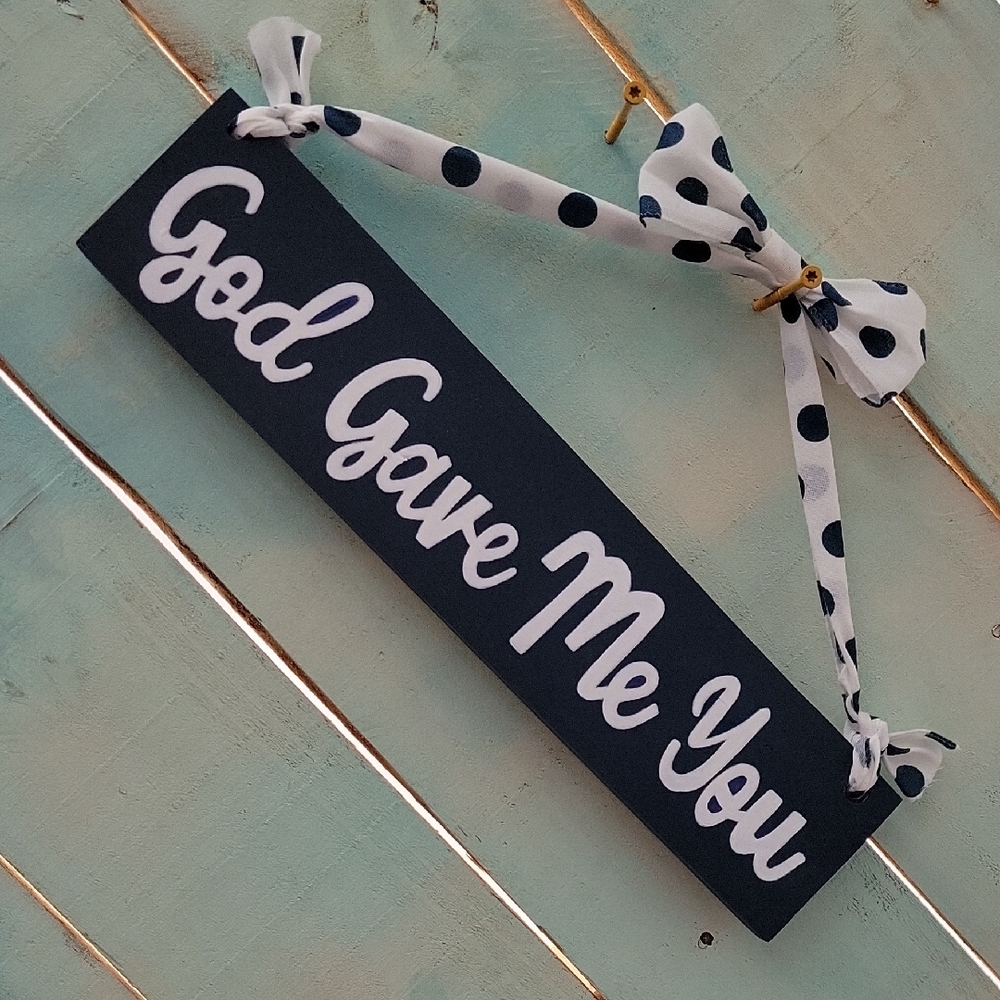Hand Painted Upcycled Wood Rustic Primitive Inspirational Religious Eco Sign